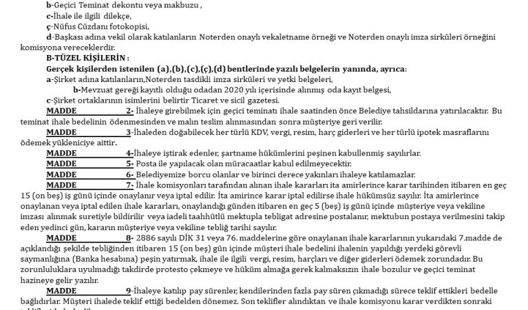 İLAN BEYLİKOVA BELEDİYE BAŞKANLIĞINDAN
