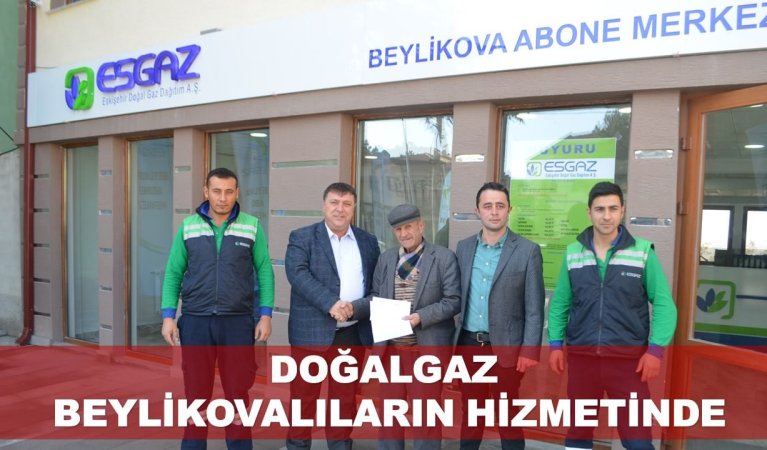 Beylikova Doğal Gaz Projesi Tamamlandı