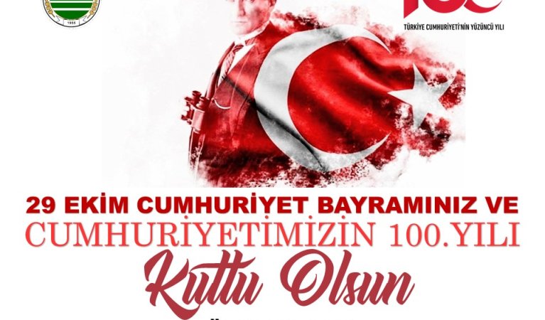 Beylikova Belediye Başkanı Özkan ALP'in 29 Ekim Cumhuriyet Bayramı ve Cumhuriyetin 100. Yılı Kutlama Mesajı