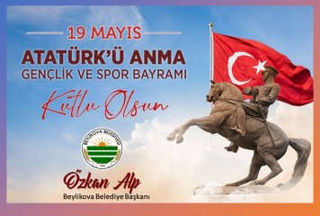 19 Mayıs Atatürk’ü Anma, Gençlik ve Spor Bayramı’nı kutluyor, Gazi Mustafa Kemal Atatürk başta olmak üzere Kurtuluş Savaşımızın bütün kahramanlarını saygıyla anıyorum.